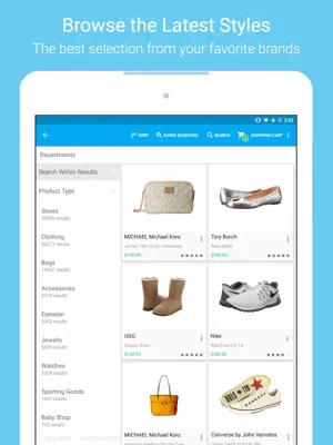 Zappos android App screenshot 2